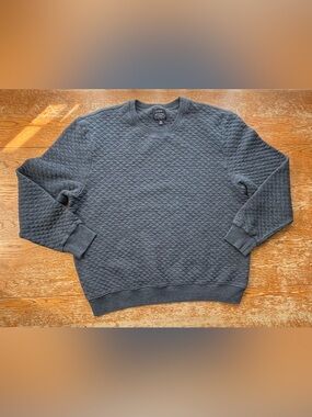 J.CREW  Long Sleeve Quilted Crew Neck Sweatshirt Size XXL Mens